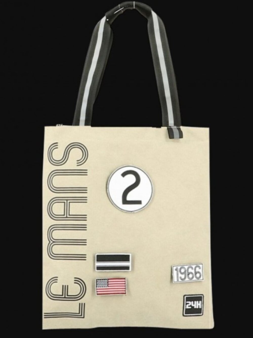 24h Le Mans Legende Tote Official Supply Canvas Auto Racing Sporty NWT